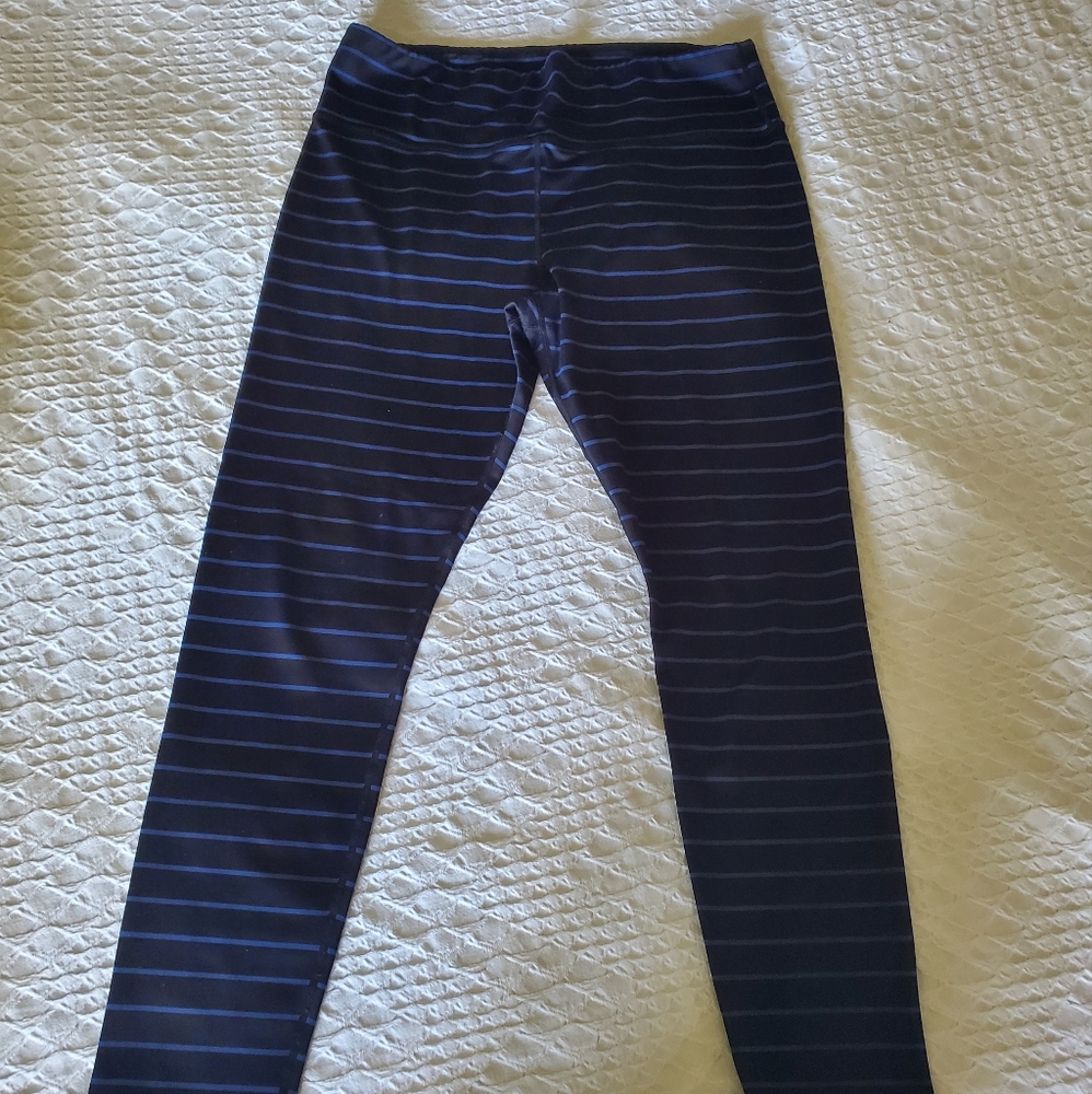 Kiava Leggings Blue Black Strip
